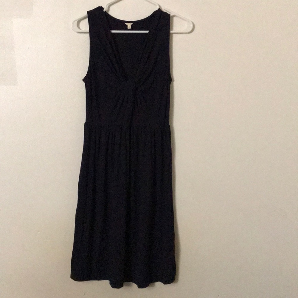 J.Crew Navy blue sleeveless V-neck dress